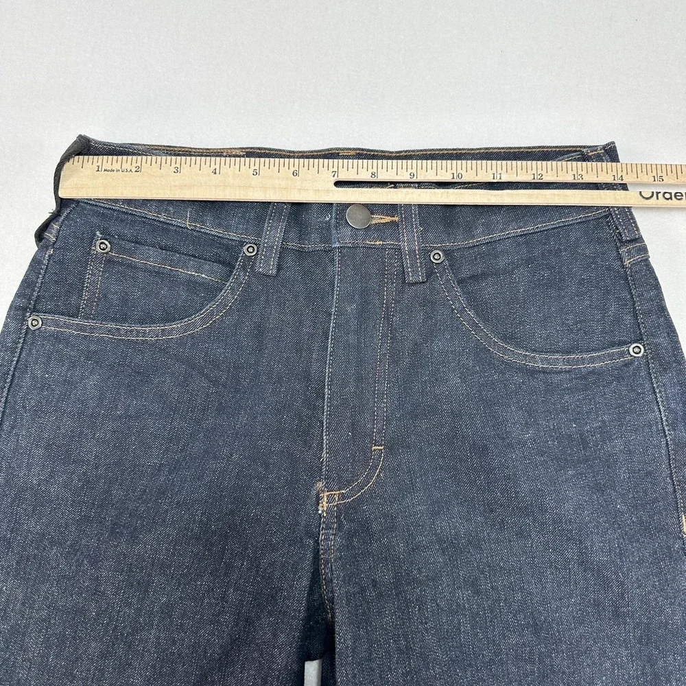 40 Grit Jeans Mens 28x32 Blue Standard Fit Straight Dark Wash Stretch Denim Work